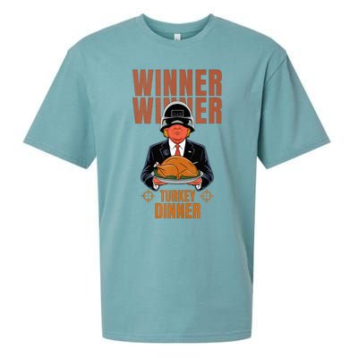 Trump Winner Winner Turkey Dinner Thanksgiving Sueded Cloud Jersey T-Shirt