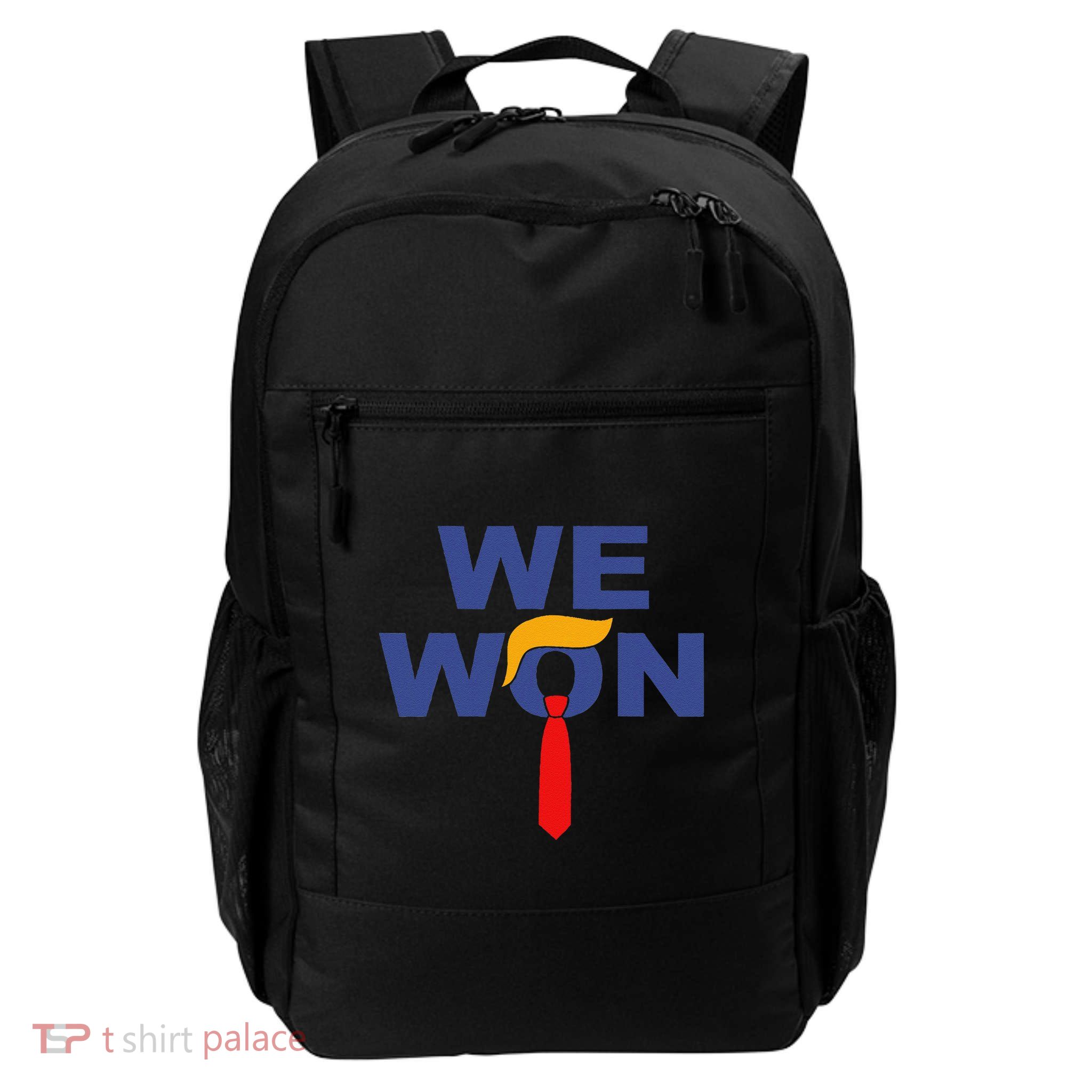 Trump We Won Wins Inauguration 47 Us President 2025 Election Daily Commute Backpack