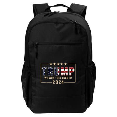 Trump We Won Get Over It 2024 President 47th Of White House Backpack