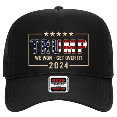 Trump We Won Get Over It 2024 President 47th Of White House Trucker Hat