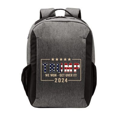 Trump We Won Get Over It 2024 President 47th Of White House Vector Backpack