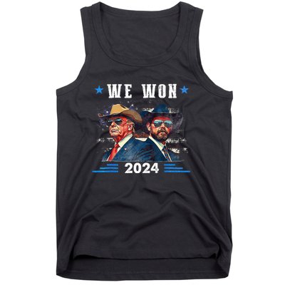 Trump We Won Wins Inauguration 47 Us President 2025 Election Tank Top