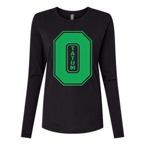 Tatum Who Wears Number 0 Green Is Incredibly Brilliant Womens Cotton Relaxed Long Sleeve T-Shirt