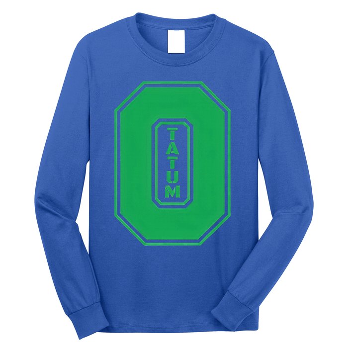 Tatum Who Wears Number 0 Green Is Incredibly Brilliant Long Sleeve Shirt