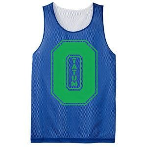 Tatum Who Wears Number 0 Green Is Incredibly Brilliant Mesh Reversible Basketball Jersey Tank