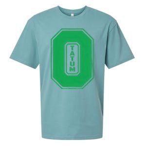 Tatum Who Wears Number 0 Green Is Incredibly Brilliant Sueded Cloud Jersey T-Shirt