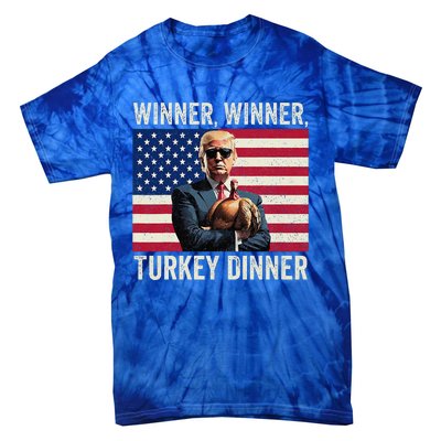 Trump Winner Winner Turkey Dinner Tie-Dye T-Shirt