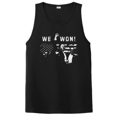 Trump We Won Wins Inauguration 47 Us President 2025 Election PosiCharge Competitor Tank