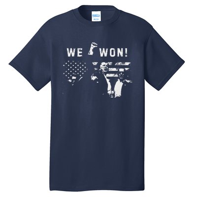 Trump We Won Wins Inauguration 47 Us President 2025 Election Tall T-Shirt