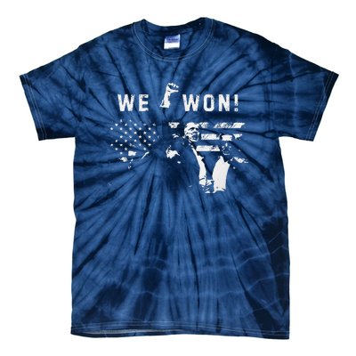 Trump We Won Wins Inauguration 47 Us President 2025 Election Tie-Dye T-Shirt