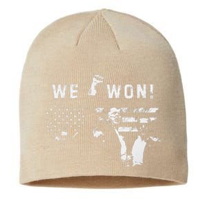 Trump We Won Wins Inauguration 47 Us President 2025 Election Sustainable Beanie