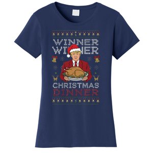 Trump Winner Winner Christmas Dinner Funny Ugly Sweater Women's T-Shirt