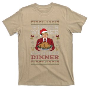 Trump Winner Winner Christmas Dinner Funny Ugly Sweater T-Shirt