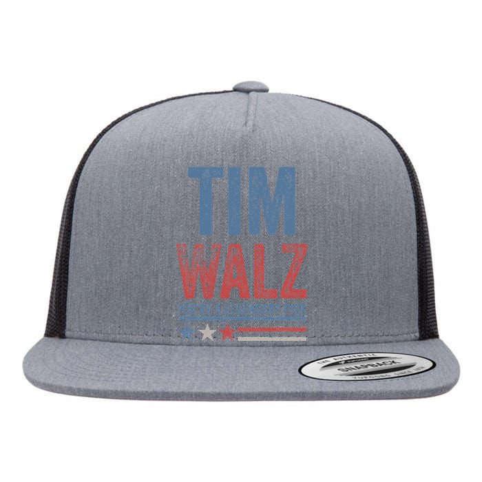 Tim Walz You’Re A Legendary Pick Flat Bill Trucker Hat