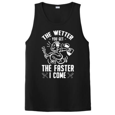 The Wetter You Get The Faster I Come PosiCharge Competitor Tank