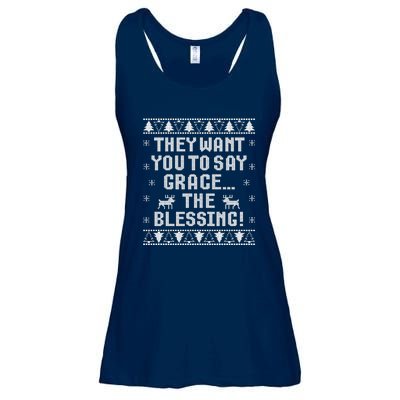 They Want You To Say Grace The Blessing Ladies Essential Flowy Tank