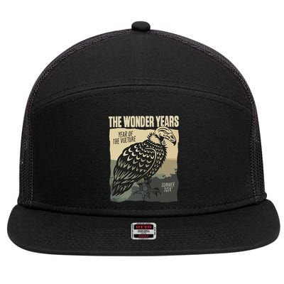 The Wonder Years Year Of The Vulture Summer 2024 7 Panel Mesh Trucker Snapback Hat