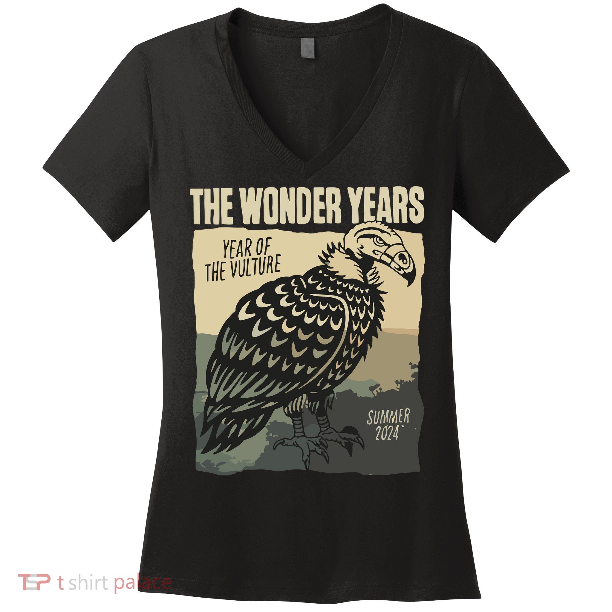 The Wonder Years Year Of The Vulture Summer 2024 Women's V-Neck T-Shirt