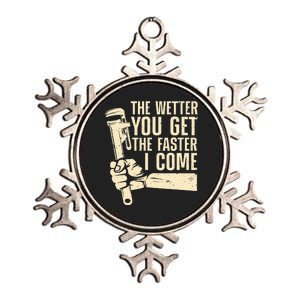 The Wetter You Get The Faster I Come Pumper Metallic Star Ornament