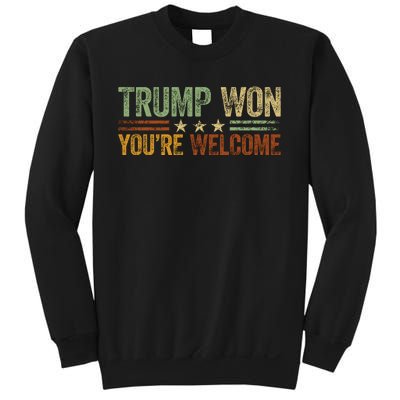 Trump Won YouRe Welcome Sweatshirt