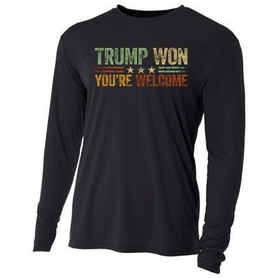 Trump Won YouRe Welcome Cooling Performance Long Sleeve Crew