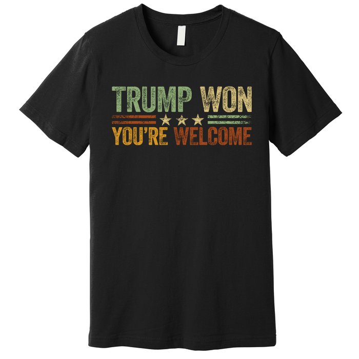 Trump Won YouRe Welcome Premium T-Shirt