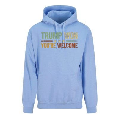 Trump Won YouRe Welcome Unisex Surf Hoodie