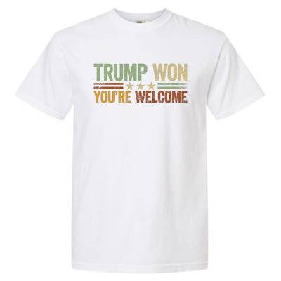 Trump Won YouRe Welcome Garment-Dyed Heavyweight T-Shirt