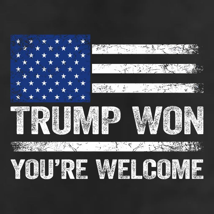Trump Won YouRe Welcome 7 Panel Mesh Trucker Snapback Hat