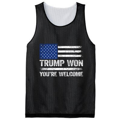 Trump Won YouRe Welcome Mesh Reversible Basketball Jersey Tank