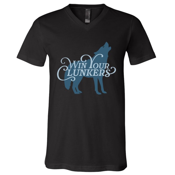 The Win Your Clunkers 2024 V-Neck T-Shirt