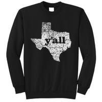 Texas Women Yall Texas State Map Vintage Yall Sweatshirt