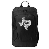 Texas Women Yall Texas State Map Vintage Yall City Backpack