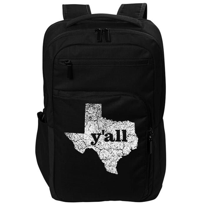 Texas Women Yall Texas State Map Vintage Yall Impact Tech Backpack