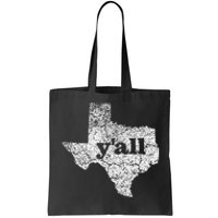 Texas Women Yall Texas State Map Vintage Yall Tote Bag