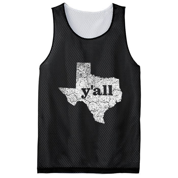 Texas Women Yall Texas State Map Vintage Yall Mesh Reversible Basketball Jersey Tank