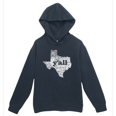 Texas Women Yall Texas State Map Vintage Yall Urban Pullover Hoodie