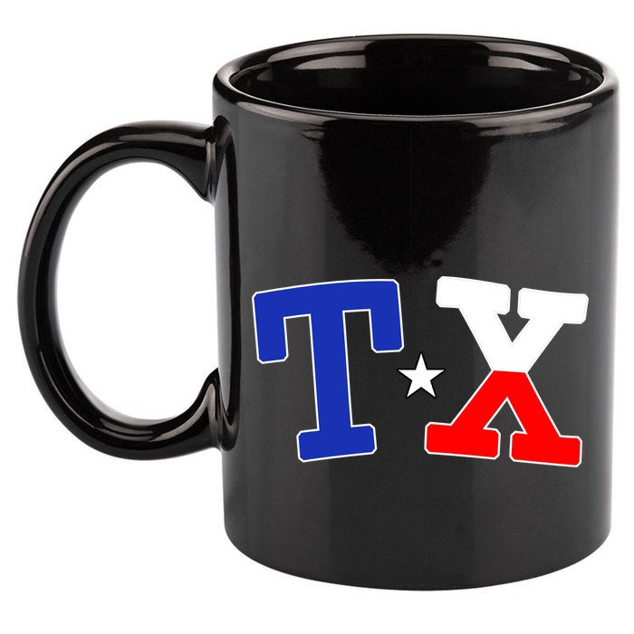 TX Logo Texas State 11oz C Handle Ceramic Mug