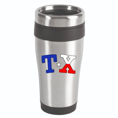 TX Logo Texas State 16oz Travel Tumbler
