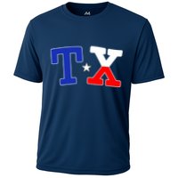 TX Logo Texas State Cooling Performance Crew T-Shirt