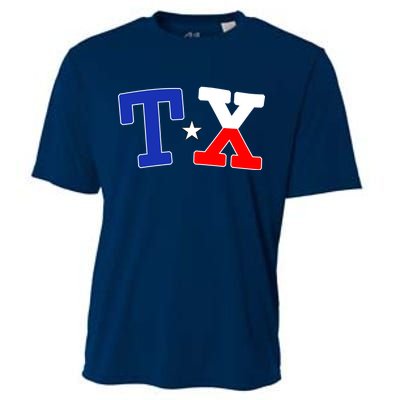 TX Logo Texas State Cooling Performance Crew T-Shirt