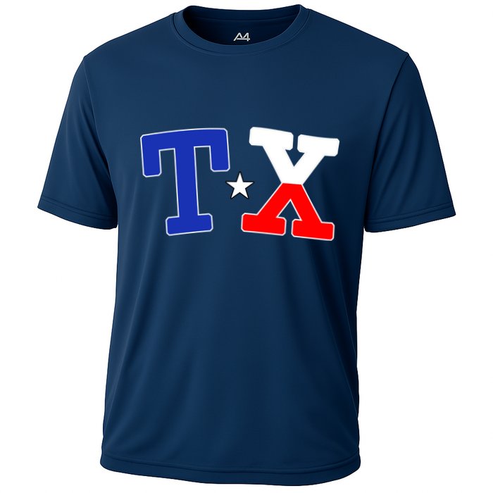 TX Logo Texas State Cooling Performance Crew T-Shirt