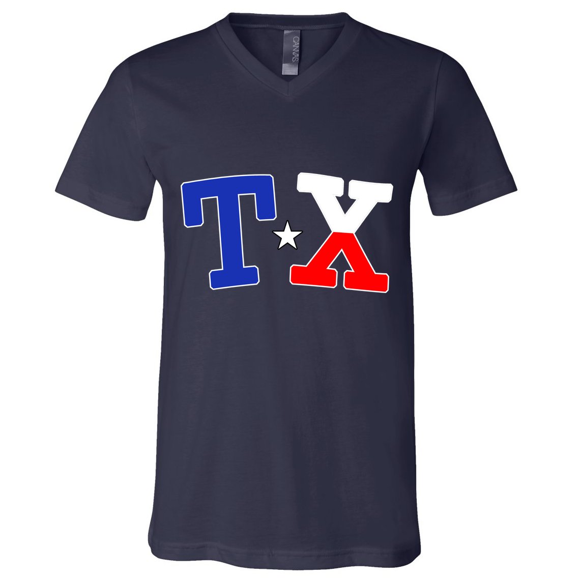 TX Logo Texas State V-Neck T-Shirt