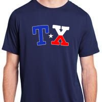 TX Logo Texas State Adult ChromaSoft Performance T-Shirt