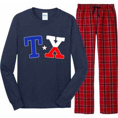 TX Logo Texas State Long Sleeve Pajama Set