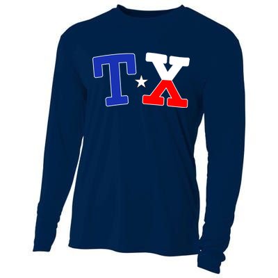 TX Logo Texas State Cooling Performance Long Sleeve Crew