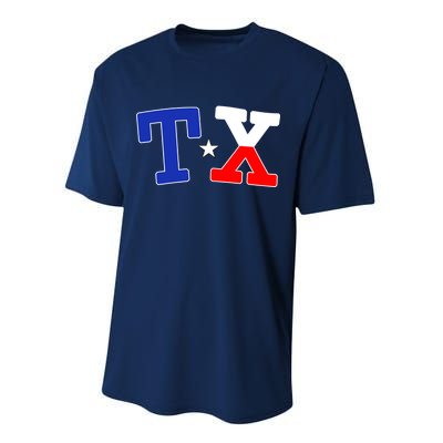 TX Logo Texas State Performance Sprint T-Shirt