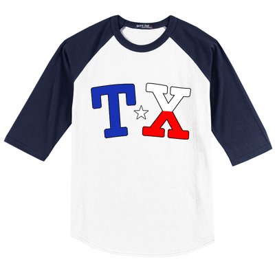 TX Logo Texas State Baseball Sleeve Shirt