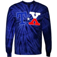 TX Logo Texas State Tie-Dye Long Sleeve Shirt