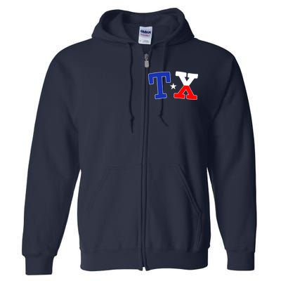 TX Logo Texas State Full Zip Hoodie